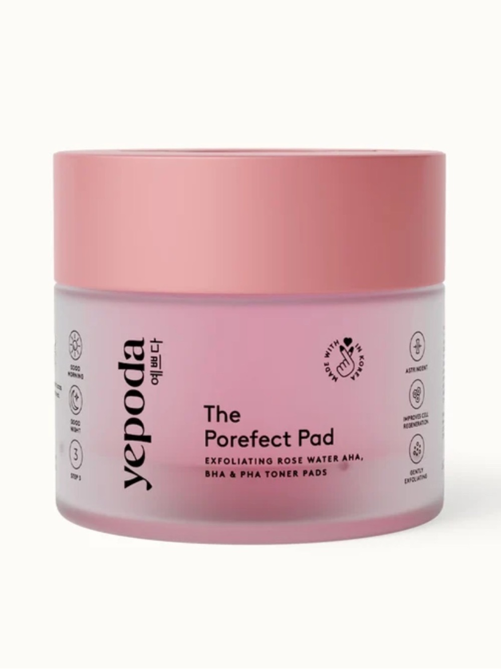 Yepoda The Porefect Pad Exfoliating Rose Water Pads - Pink